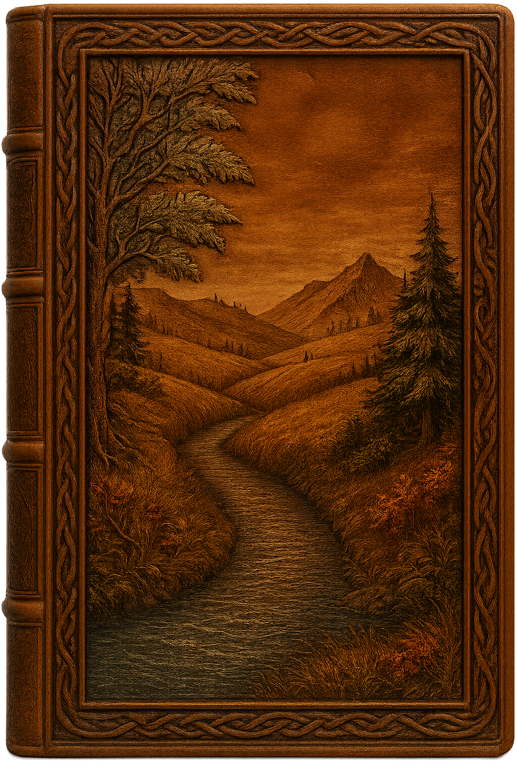 Zen Book Cover showing a path through a serene landscape